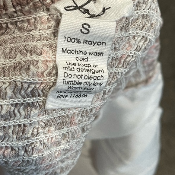 JAPNA Crop Tank Top pink and tan leopard print size small - Picture 3 of 3